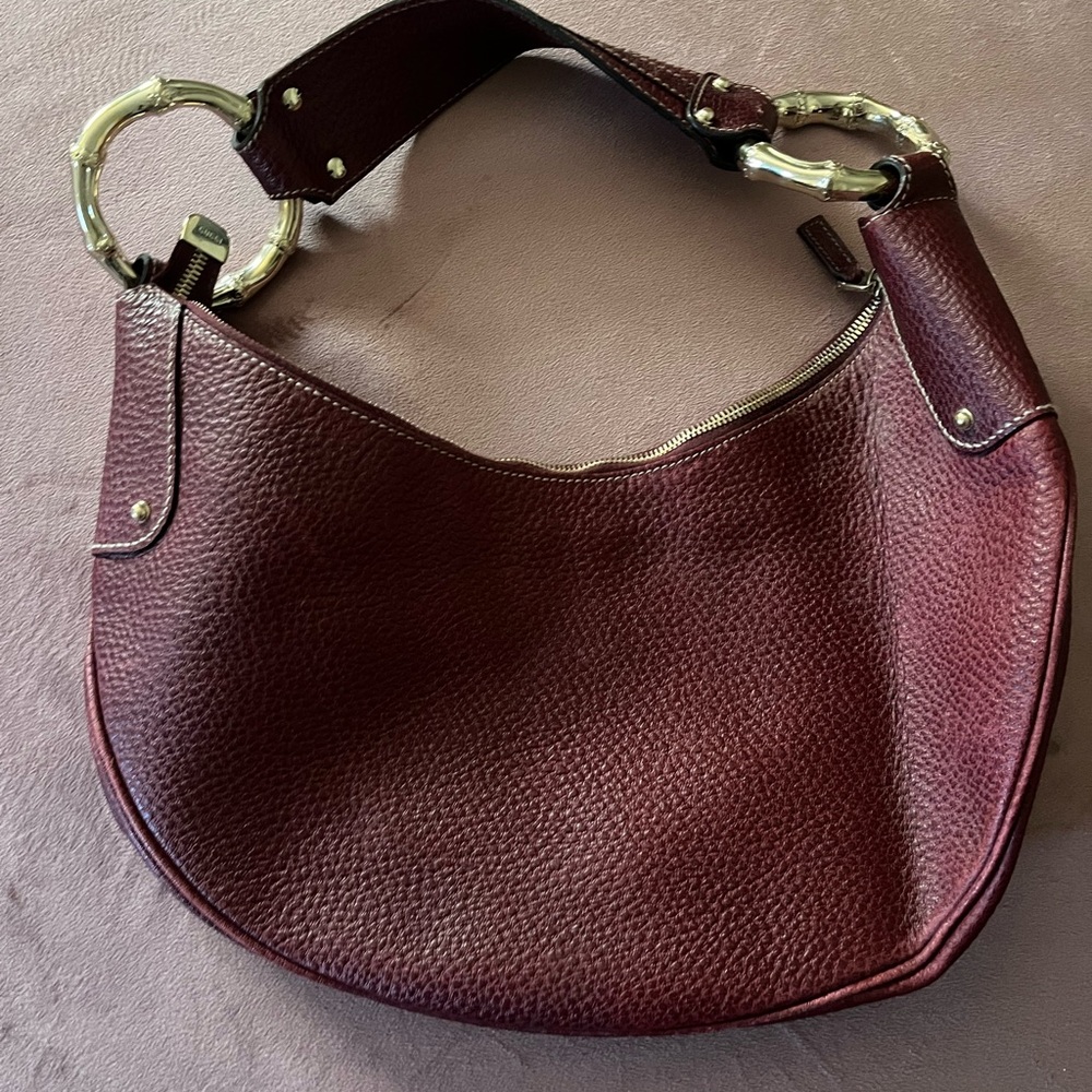 Vintage Gucci Bamboo Hobo Bag